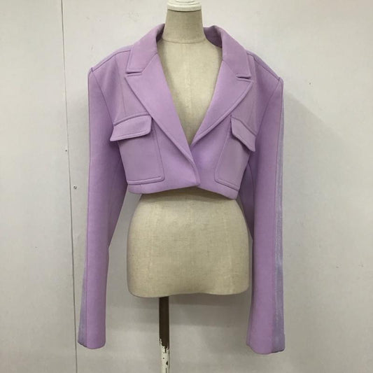 アディダス adidas ジャケット、上着 ジャケット、ブレザー HC8171 IVY PARK/CROPPED SUIT JACKET XS 無地 紫 / パープル /  レディース USED 古着 中古 10106421