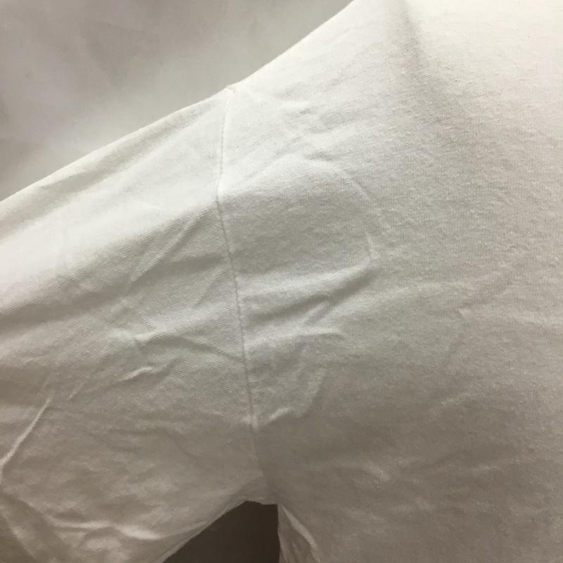 マシス MASSES カットソー 長袖 m&m コラボ 長袖カットソー プリントTシャツ L プリント 白 / ホワイト /  メンズ USED 古着 中古 10114877