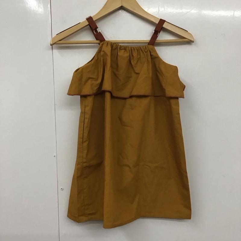 ビーミング バイ ビームス B:MING by BEAMS ワンピース ひざ丈スカート 94-26-0158-443 タイプライター フリル ワンピース キッズ 100cm 100cm 無地 キャメル / キャメル /  ガールズ USED 古着 中古 10113835
