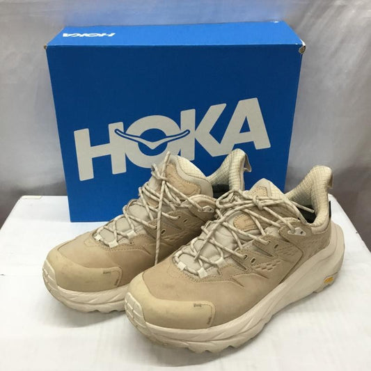 ホカオネオネ HOKA ONEONE スニーカー スニーカー 1130530 KAHA 2 LOW GTX 27.5cm 箱有 トレッキング 27.5cm ロゴ、文字 ベージュ / ベージュ /  メンズ USED 古着 中古 10117612