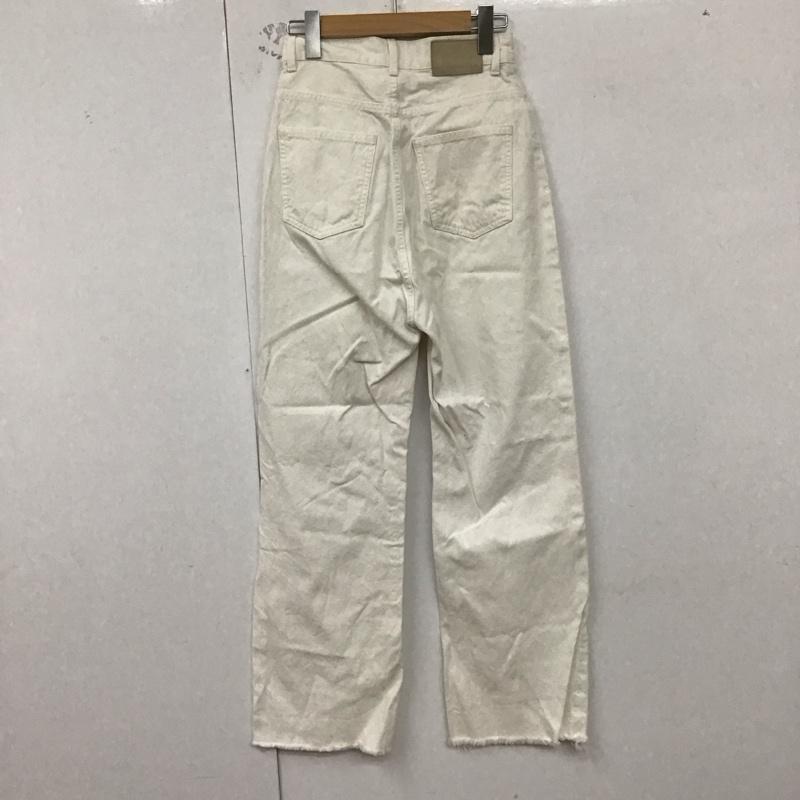 ジーナシス JEANASIS パンツ デニム、ジーンズ S 無地 白 / ホワイト /  レディース USED 古着 中古 10129737