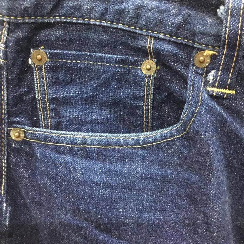 オアスロウ orSlow パンツ デニム、ジーンズ デニムパンツ ストレートパンツ ワイドパンツ カジュアルパンツ 2 無地 インディゴ / インディゴ /  メンズ USED 古着 中古 10109432