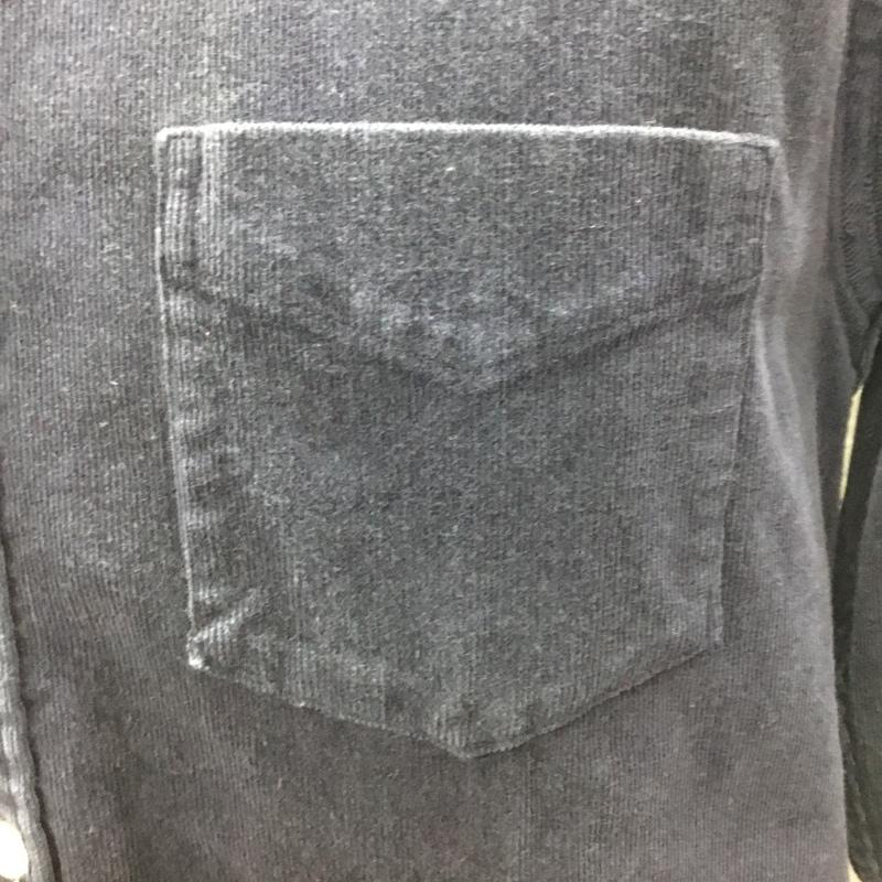 ガイジンメイド GAIJIN MADE シャツ、ブラウス 長袖 長袖シャツ カラーシャツ ポケットシャツ 長袖カットソー コーデュロイシャツ M 無地 紺 / ネイビー /  メンズ USED 古着 中古 10117526