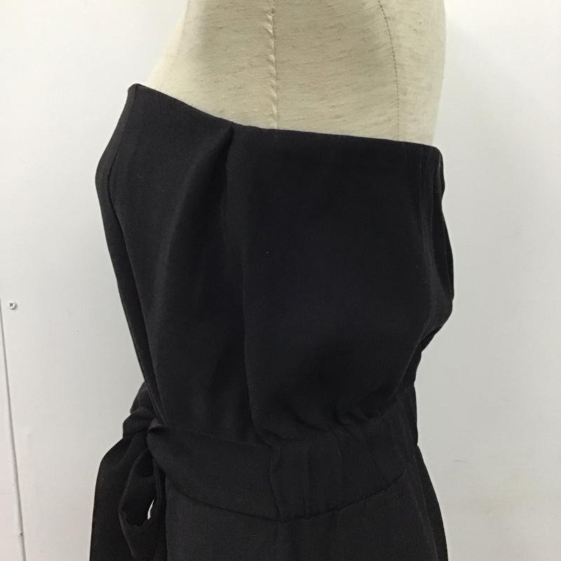 ザラベーシック ZARA BASIC ワンピース・ドレス・オールインワン ワンピース・ドレス・オールインワン オールインワン ノースリーブ ワイドパンツ S 無地 黒 / ブラック /  レディース USED 古着 中古 10149699