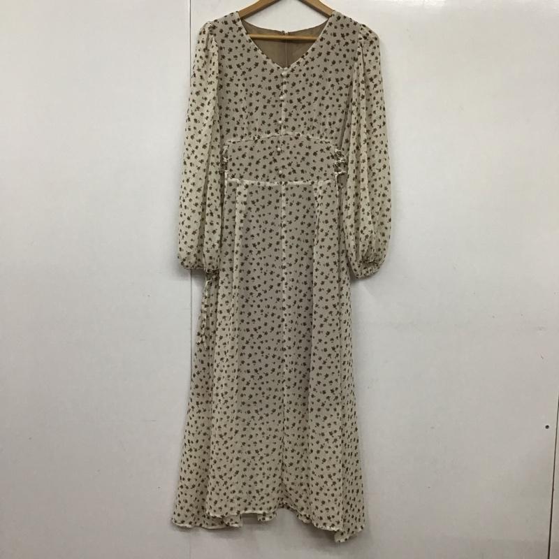 ナイスクラップ NICE CLAUP ワンピース ロングスカート 841720340 小花柄 サイドレースアップOP FREE レディース USED 古着 中古 10131472