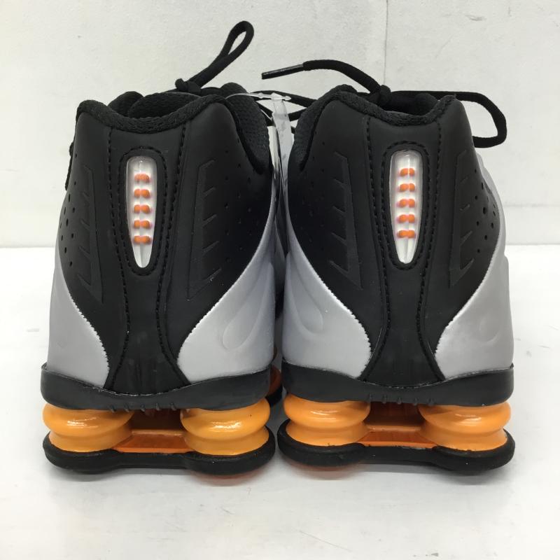 ナイキ NIKE スニーカー スニーカー HQ1988-003 SHOX R4 BLACK/VAST GREY-BRIGHT MANDARIN 27.0cm ロゴ、文字 黒 / ブラック / X 灰 / グレー / X 橙 / オレンジ /  メンズ USED 古着 中古 10141693