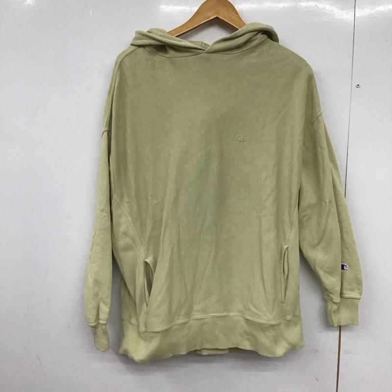 チャンピオン Champion パーカー 長袖 長袖パーカー プルオーバーパーカー スウェット M ロゴ、文字 アイボリー / アイボリー /  メンズ USED 古着 中古 10149311