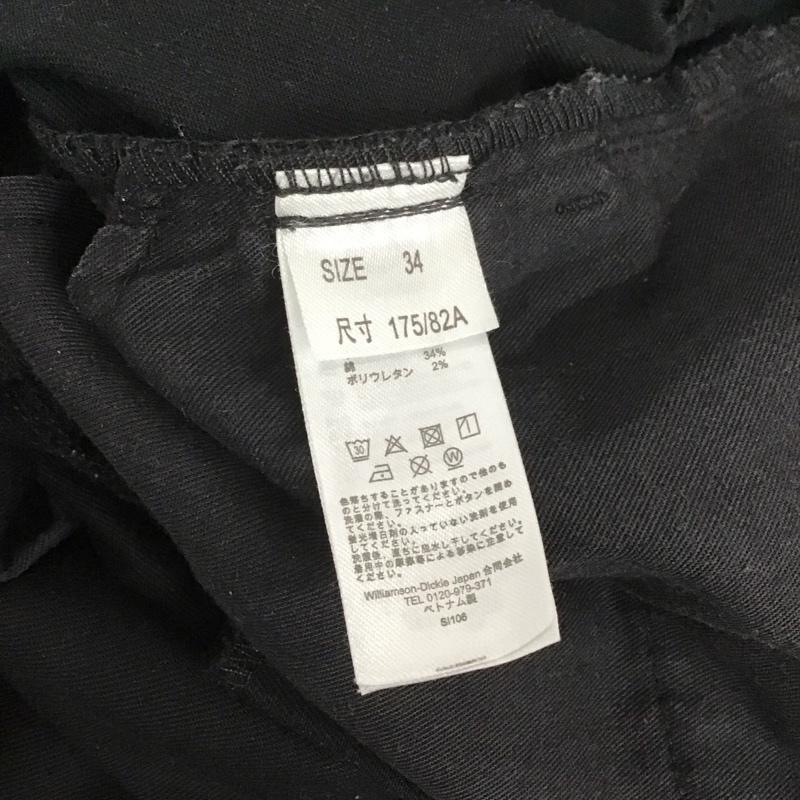 ディッキーズ Dickies パンツ ワークパンツ、ペインターパンツ 34インチ 無地 黒 / ブラック /  メンズ USED 古着 中古 10106662