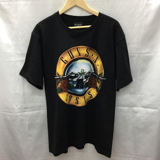 古着 USED Tシャツ 半袖 半袖カットソー プリントTシャツ クルーネックカットソー バンドTシャツ L プリント 黒 / ブラック /  メンズ USED 古着 中古 10106923