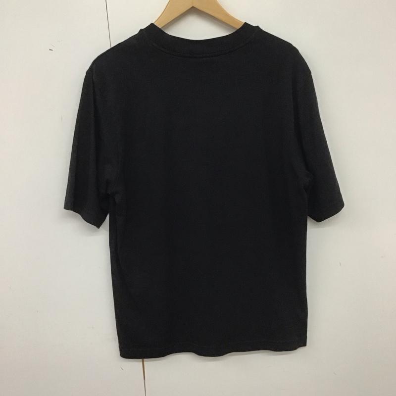 アディダス adidas Tシャツ 半袖 半袖カットソー プリントTシャツ クルーネックカットソー ロゴ、文字 黒 / ブラック /  メンズ USED 古着 中古 10140137