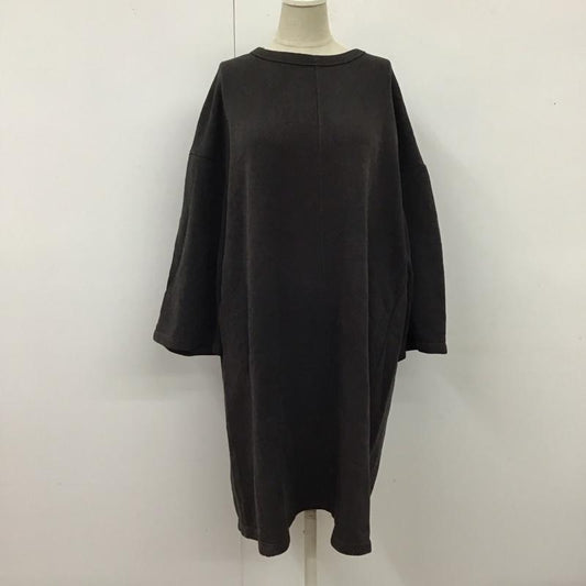 ザラ ZARA ワンピース ひざ丈スカート S 無地 チャコールグレー / チャコールグレー /  レディース USED 古着 中古 10120277