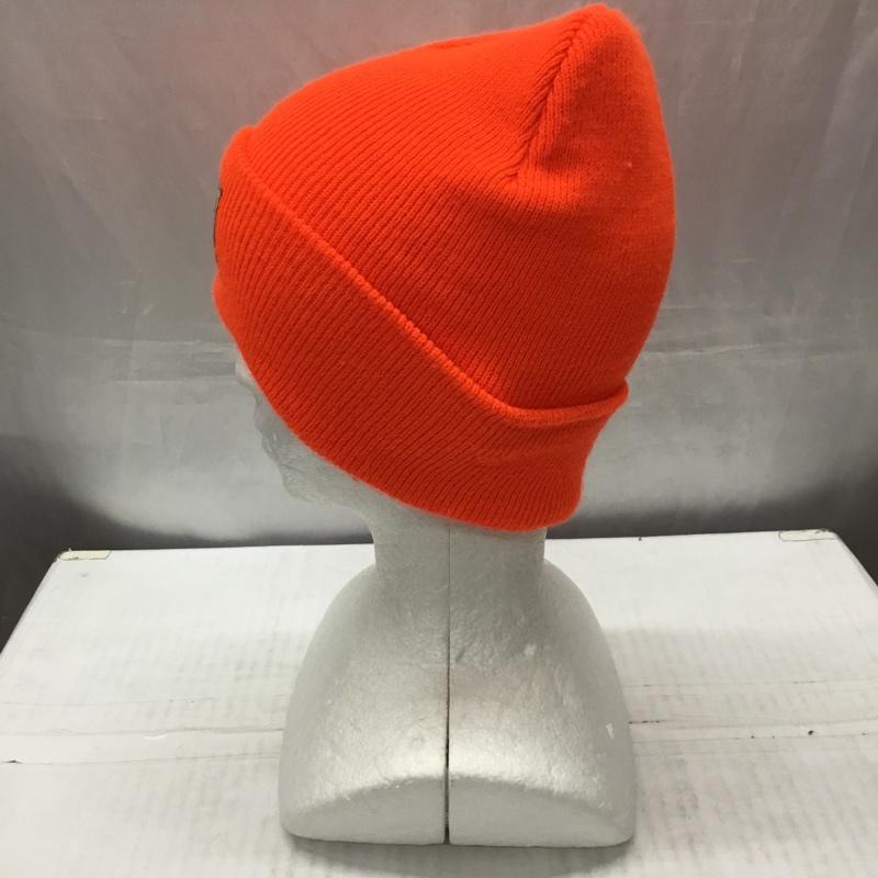 カーハート Carhartt 帽子 ニット帽 A18 BOG ワッチ ロゴ、文字 橙 / オレンジ /  メンズ USED 古着 中古 10113726