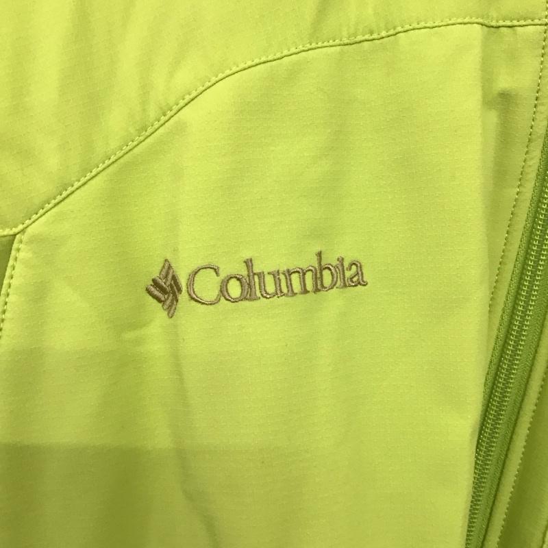 コロンビア Columbia ジャケット、上着 ジャケット、ブレザー s6 pm3276 マウンテンパーカー ジャケット アウター L ロゴ、文字 緑 / グリーン /  メンズ USED 古着 中古 10143178