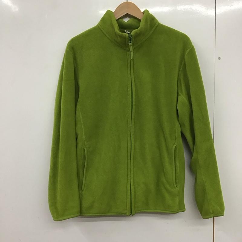 ユニクロ UNIQLO ジャケット、上着 ジャケット、ブレザー 347-072655 ジップアップジャケット フリースジャケット スタンドネック L 無地 緑 / グリーン /  メンズ USED 古着 中古 10132087