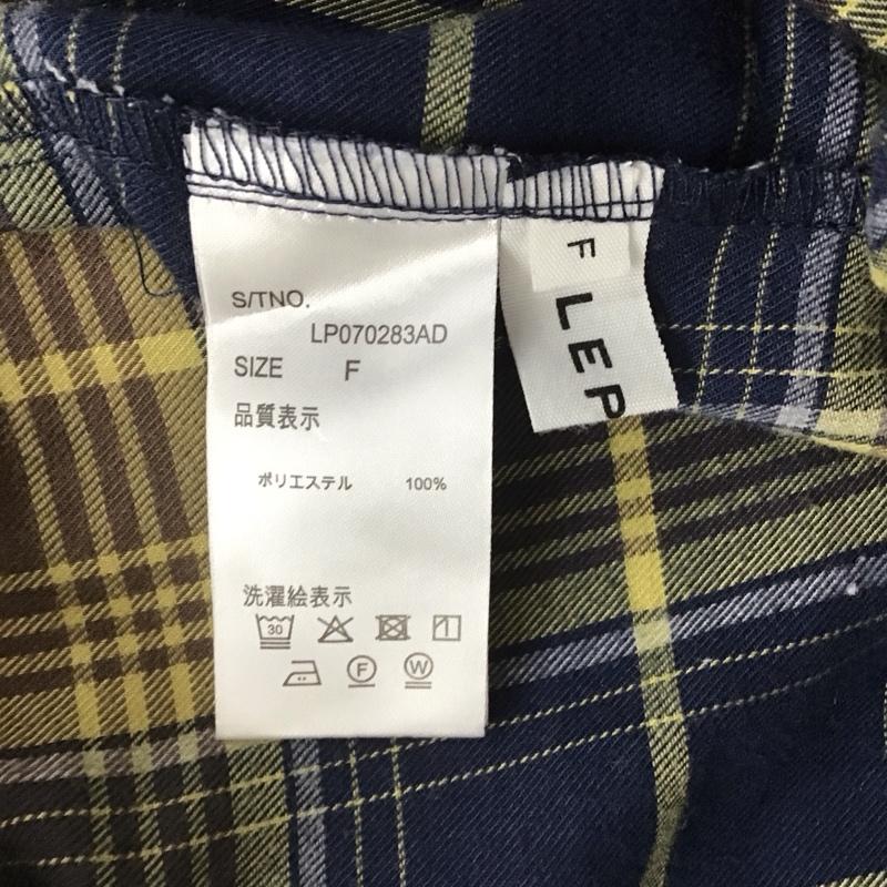 レプシィム LEPSIM ワンピース ロングスカート 長袖シャツワンピース カラーシャツワンピース ロングワンピース FREE チェック マルチカラー / マルチカラー /  レディース USED 古着 中古 10113064