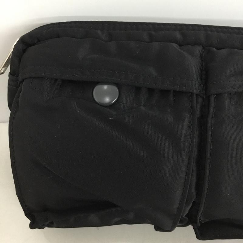 ポーター PORTER ウエストバッグ ウエストバッグ タンカー ヒップバッグ ボディバッグ ロゴ、文字 黒 / ブラック /  メンズ USED 古着 中古 10141662