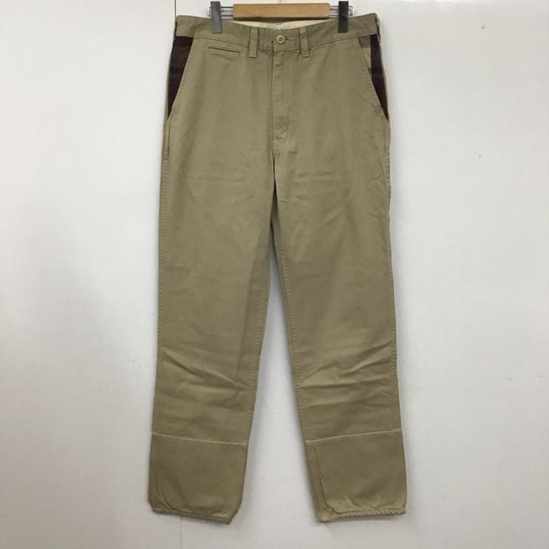 アベイシングエイプ A BATHING APE パンツ チノパン チノパン カジュアルパンツ ワイドパンツ ストレートパンツ L 無地 ベージュ / ベージュ /  メンズ USED 古着 中古 10109785