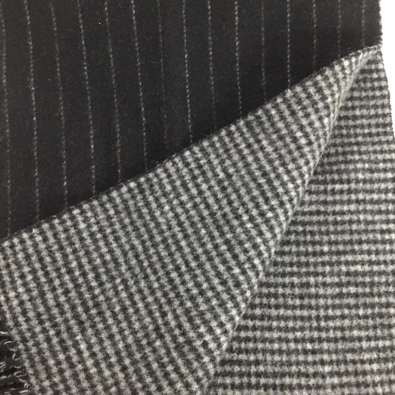 ポールスミス Paul Smith マフラー マフラー ウール カシミヤ フリンジ  黒 / ブラック / X 灰 / グレー /  メンズ USED 古着 中古 10147441