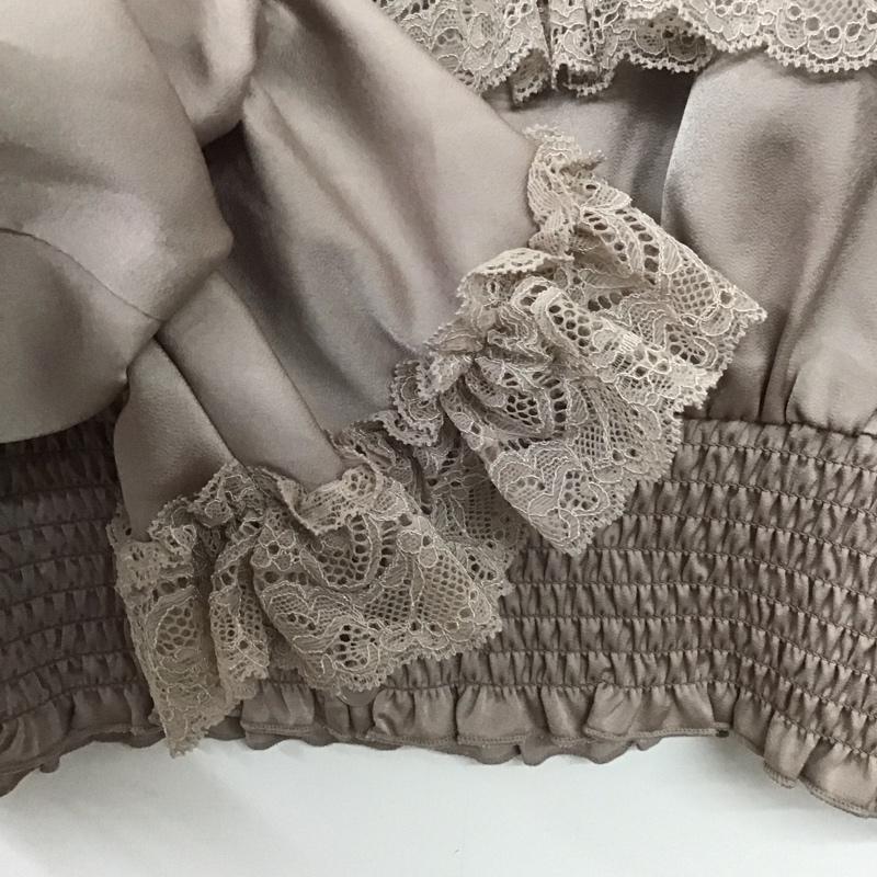 ワンアフター アナザー ナイスクラップ one after another NICE CLAUP シャツ、ブラウス 長袖 310170 キャンディースリーブ ビッグカラー レース FREE 無地 桃 / ピンク /  レディース USED 古着 中古 10146395