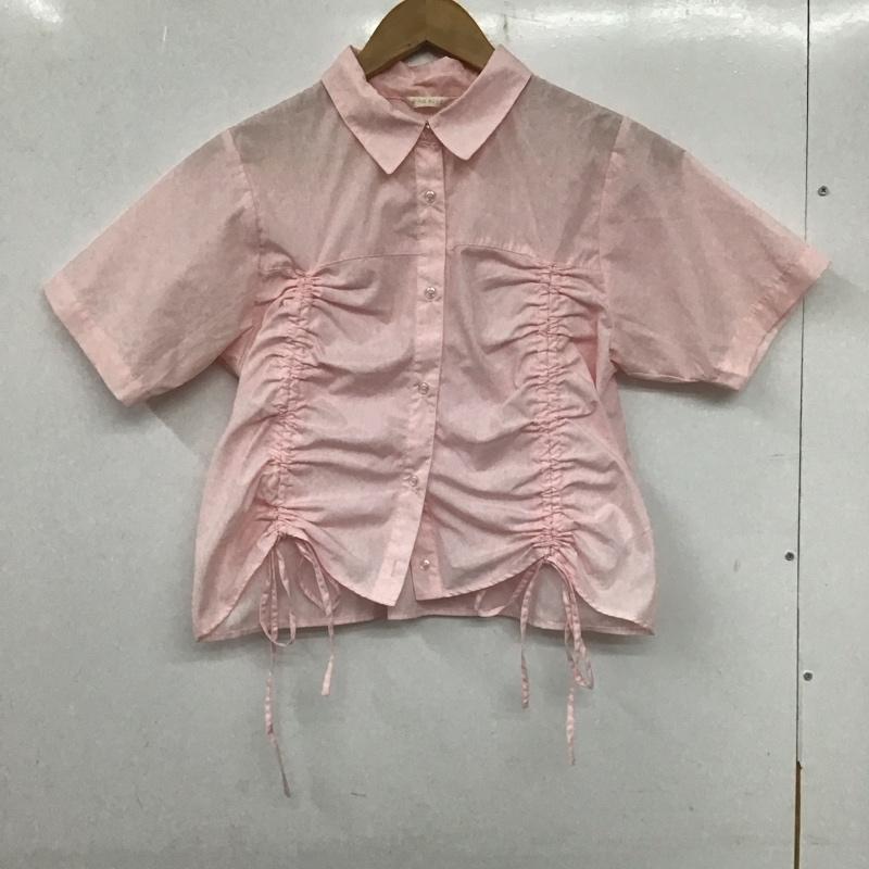 エヘカソポ ehka sopo シャツ、ブラウス 半袖 FREE 無地 桃 / ピンク /  レディース USED 古着 中古 10139991