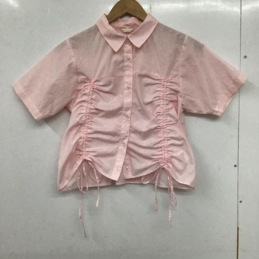 エヘカソポ ehka sopo シャツ、ブラウス 半袖 FREE 無地 桃 / ピンク /  レディース USED 古着 中古 10139991