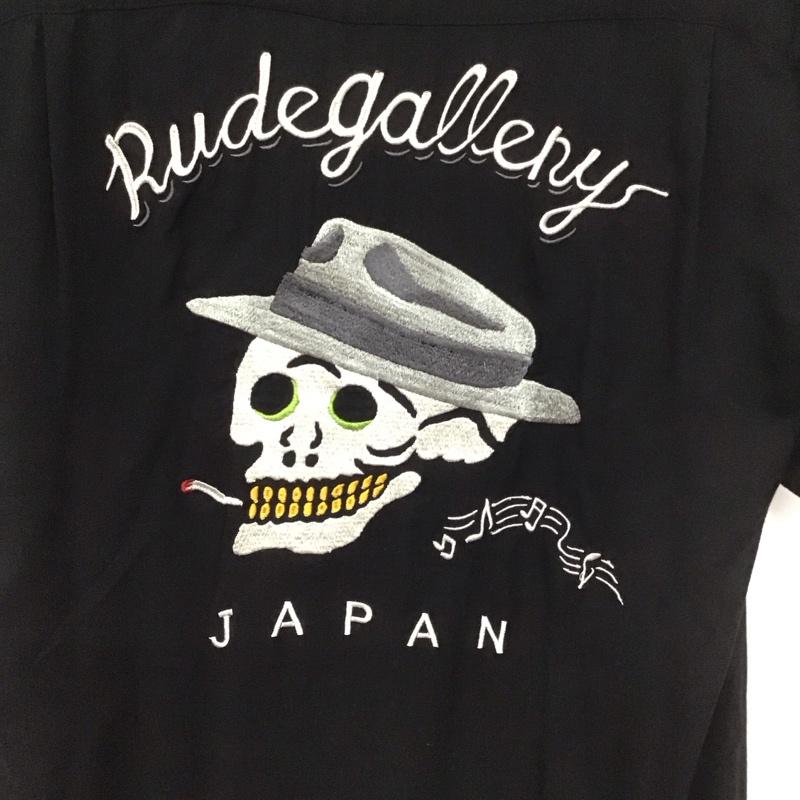 ルードギャラリー RUDE GALLERY シャツ、ブラウス 半袖 半袖シャツ 刺繍シャツ ポケットシャツ 3 ロゴ、文字 黒 / ブラック /  メンズ USED 古着 中古 10129452