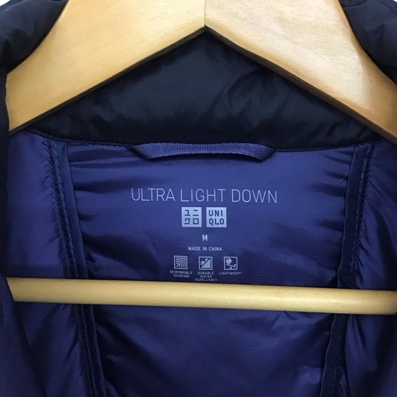 ユニクロ UNIQLO ジャケット、上着 ジャンパー、ブルゾン 311-456570 ウルトラライトダウンジャケット アウター M 無地 紺 / ネイビー /  メンズ USED 古着 中古 10145567