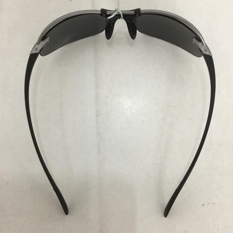 スワンズ Swans めがね・サングラス サングラス SA-505 エアレス ウェイブ 箱有 ロゴ、文字 黒 / ブラック / X 銀 / シルバー /  メンズ USED 古着 中古 10140844