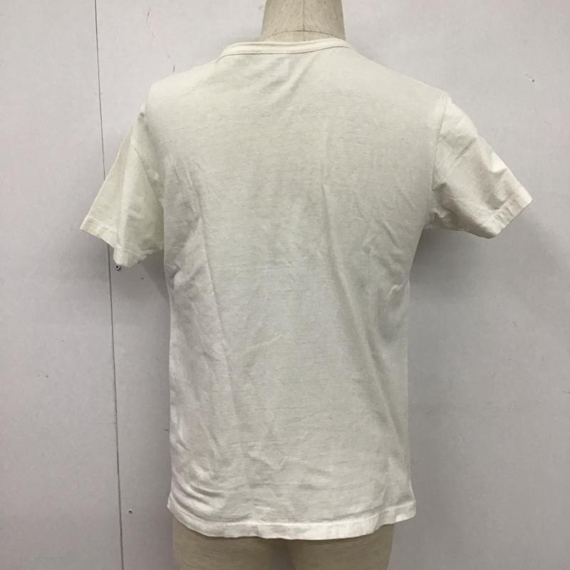クーティー COOTIE Tシャツ 半袖 クルーネック S ロゴ、文字 白 / ホワイト /  メンズ USED 古着 中古 10107544