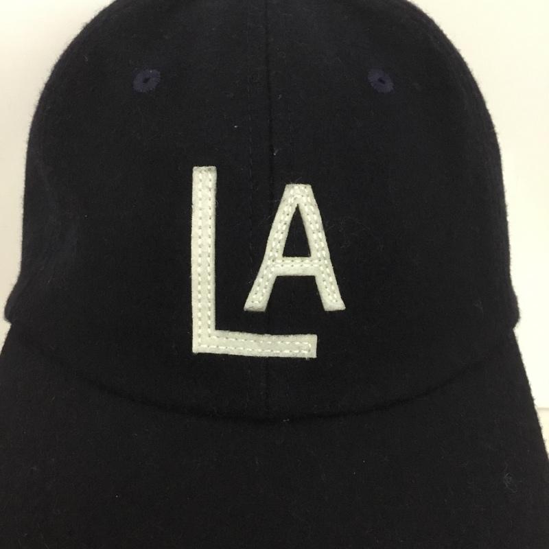 クーパーズタウンボールキャップ Cooperstown Ball Cap 帽子 キャップ 1081412400003 フリークスストア 別注WOOL CAP LA ロゴ、文字 紺 / ネイビー /  メンズ USED 古着 中古 10140814