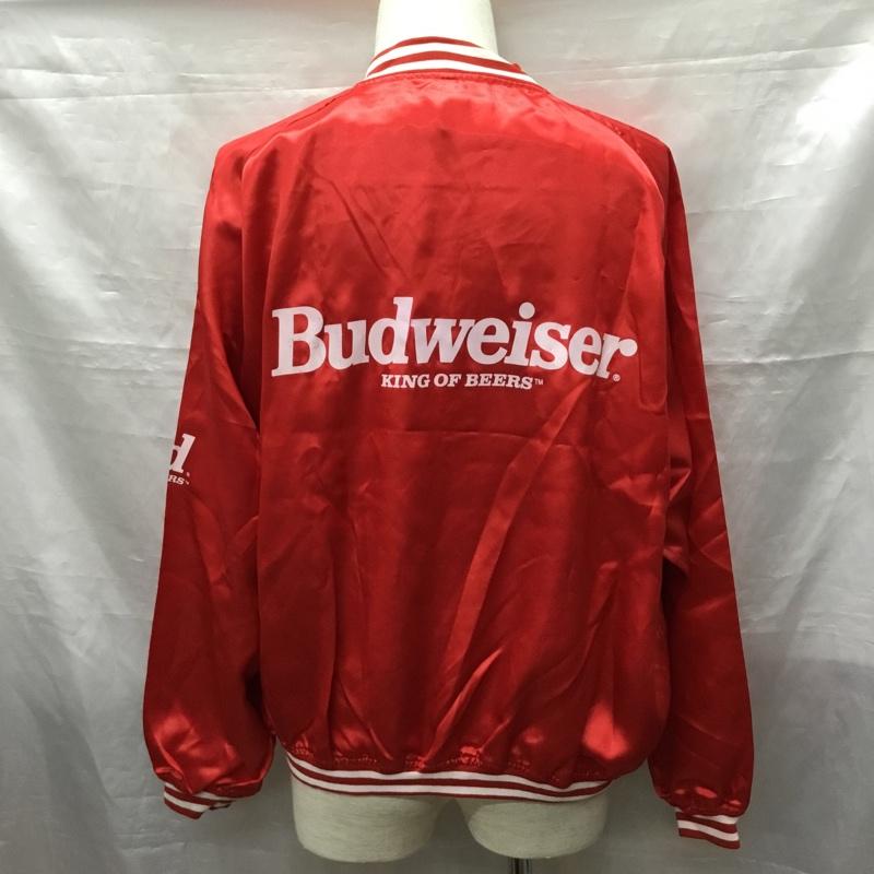 古着 USED ジャケット、上着 ジャンパー、ブルゾン Budweiser バックロゴ FREE ロゴ、文字 赤 / レッド /  メンズ USED 古着 中古 10118941