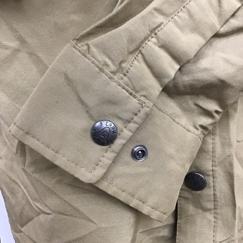 シェラデザイン SIERRA DESIGNS シャツ、ブラウス 長袖 2345D 長袖シャツジャケット カジュアルジャケット カラーシャツ M 無地 ベージュ / ベージュ /  メンズ USED 古着 中古 10110414