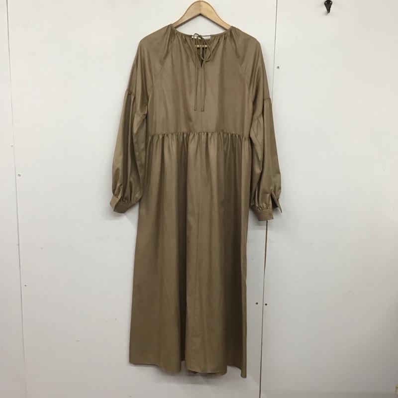 ミラオーウェン Mila Owen ワンピース ロングスカート 09WF0214062 長袖 1 無地 茶 / ブラウン /  レディース USED 古着 中古 10142270