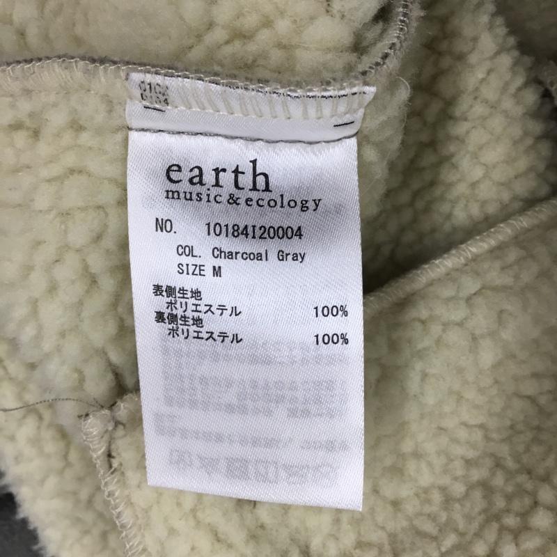 アースミュージックアンドエコロジー earth music&ecology ジャケット、上着 ジャンパー、ブルゾン 10184I20004 フェイクムートンボアブルゾン M 無地 灰 / グレー /  レディース USED 古着 中古 10107469