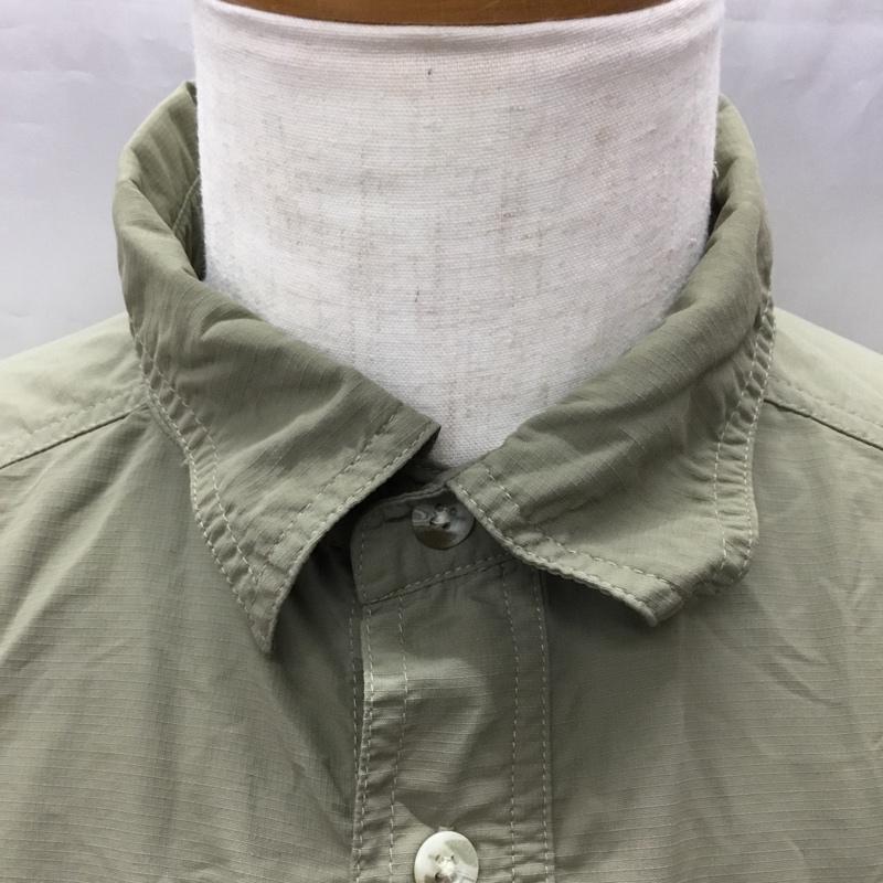 コロンビア Columbia シャツ、ブラウス 長袖 M 無地 カーキ / カーキ /  メンズ USED 古着 中古 10113467