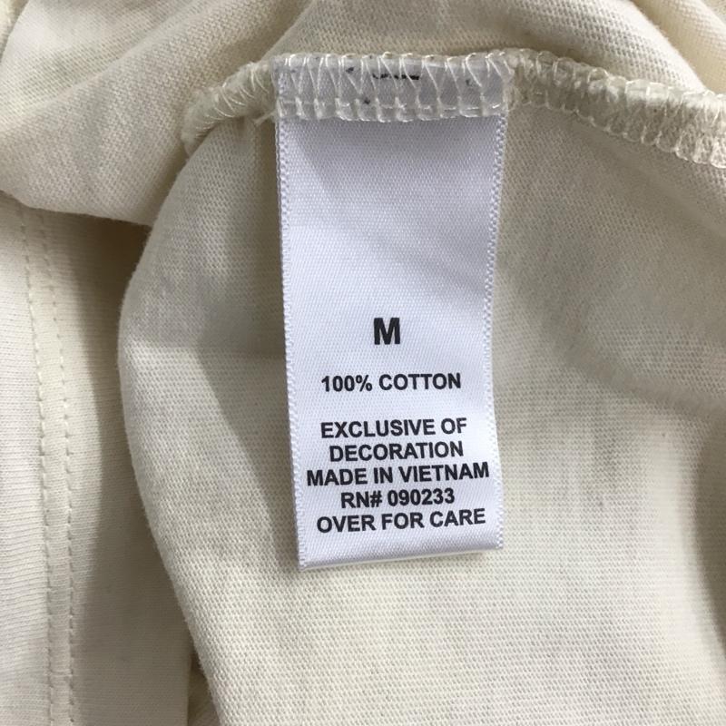 エッセンシャルズ ESSENTIALS カットソー 長袖 長袖カットソー クルーネックカットソー プリントカットソー M ロゴ、文字 アイボリー / アイボリー /  メンズ USED 古着 中古 10125920