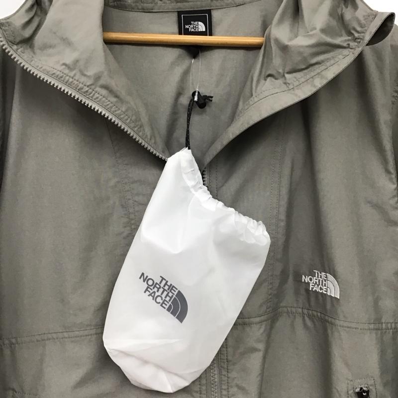 ザノースフェイス THE NORTH FACE ジャケット、上着 ジャンパー、ブルゾン np72530 コンパクトジャケット ジップアップジャケット パーカー M ロゴ、文字 灰 / グレー /  メンズ USED 古着 中古 10150112