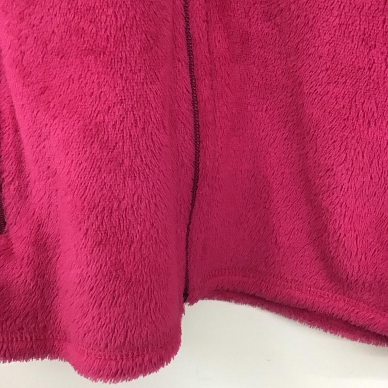 パタゴニア patagonia ベスト ベスト ジップアップベスト フリースベスト ノースリーブ スタンドカラー M ロゴ、文字 桃 / ピンク /  レディース USED 古着 中古 10136456