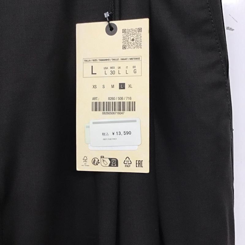 ザラ ZARA パンツ スラックス スラックスパンツ ワイドパンツ カジュアルパンツ タックパンツ L 無地 マルチカラー / マルチカラー /  メンズ USED 古着 中古 10140279