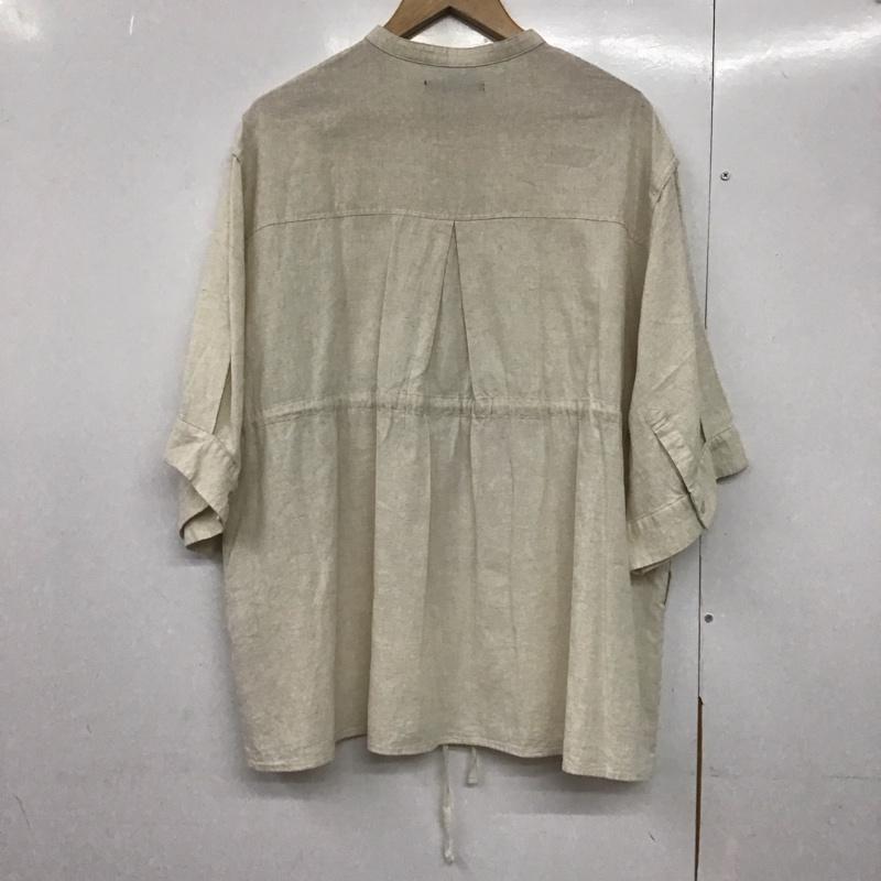 カスタネ Kastane シャツ、ブラウス 半袖 半袖シャツ 無地シャツ ノーカラーシャツ FREE 無地 アイボリー / アイボリー /  レディース USED 古着 中古 10143821