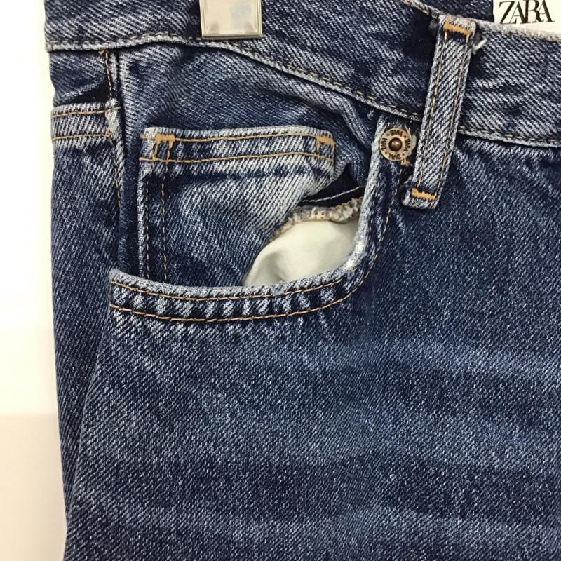 ザラ ZARA パンツ デニム、ジーンズ 34 無地 水色 / ライトブルー /  レディース USED 古着 中古 10140066