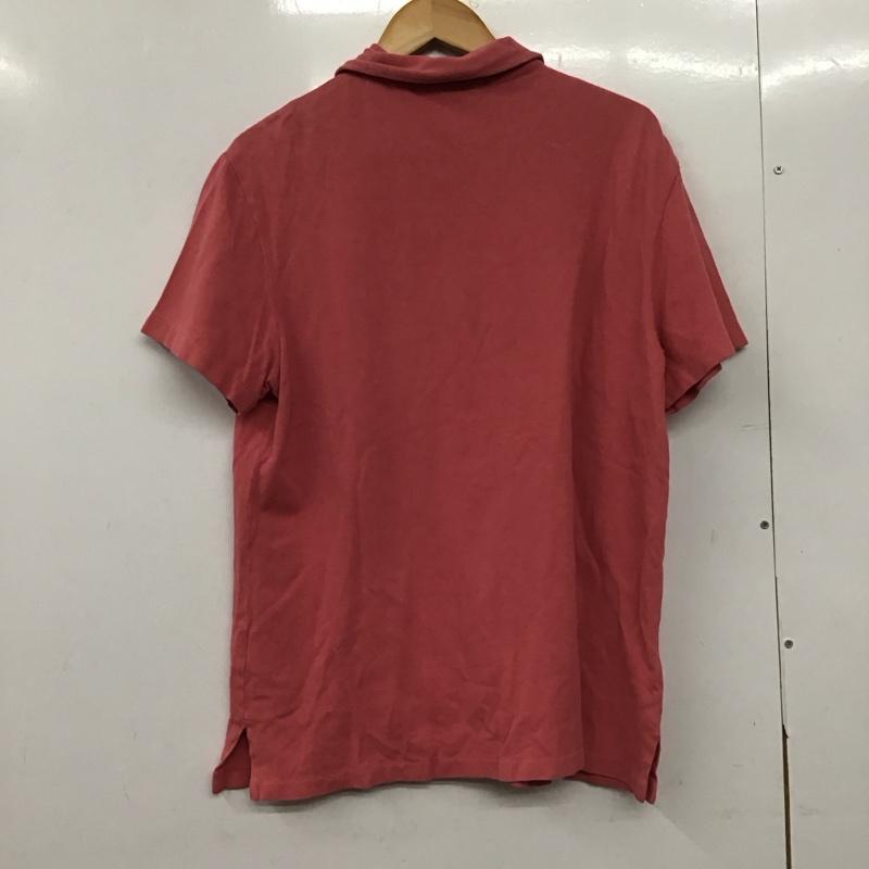ポロバイラルフローレン Polo by RALPH LAUREN ポロシャツ 半袖 半袖ポロシャツ カラーシャツ 半袖カットソー L ロゴ、文字 桃 / ピンク /  メンズ USED 古着 中古 10145289