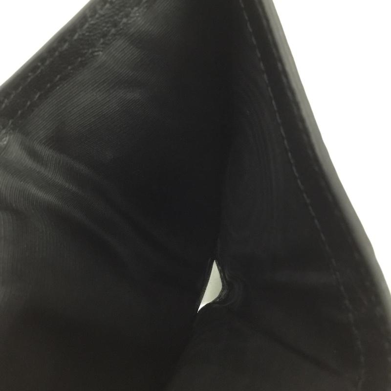 フルラ FURLA 財布 二つ折り クロコダイル柄 ロゴ、文字 黒 / ブラック /  レディース USED 古着 中古 10147722