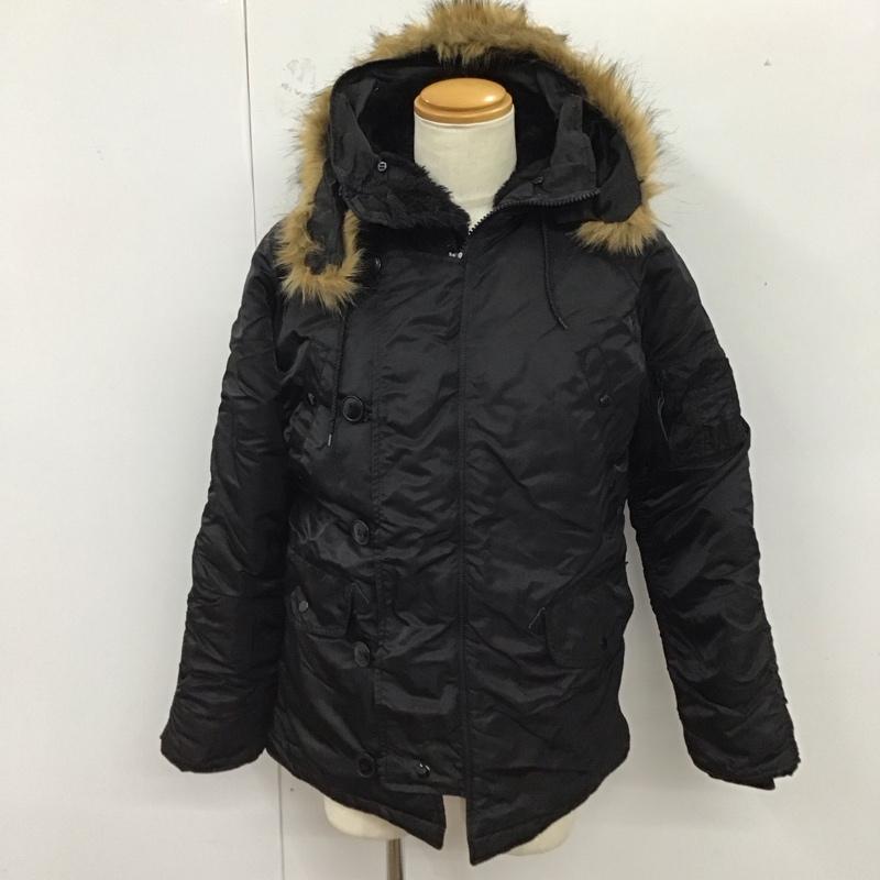 アルファインダストリー Alpha Industries ジャケット、上着 ジャケット、ブレザー ジップアップジャケット ジャンパー ジャケット カジュアルジャケット アウター S 無地 黒 / ブラック /  メンズ USED 古着 中古 10123125