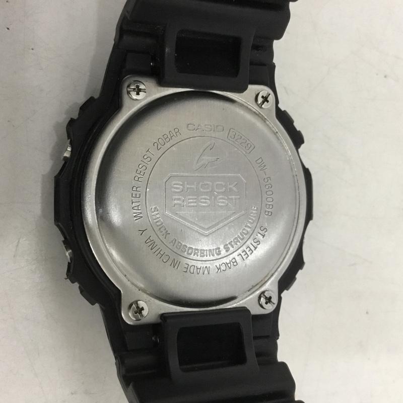 ジーショック G-SHOCK 腕時計 デジタル DW-5600BB ロゴ、文字 黒 / ブラック /  メンズ USED 古着 中古 10138355