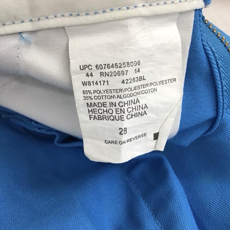 ディッキーズ Dickies パンツ ワークパンツ、ペインターパンツ W814171 ハーフパンツ 28 ロゴ、文字 青 / ブルー /  メンズ USED 古着 中古 10119161