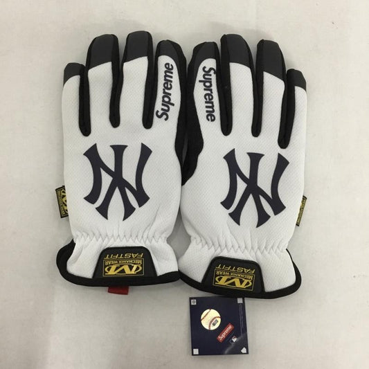 シュプリーム Supreme ファッション小物 手袋 Mechanix MLB FastFit Teams Gloves ロゴ、文字 白 / ホワイト / X 黒 / ブラック /  メンズ USED 古着 中古 10145792