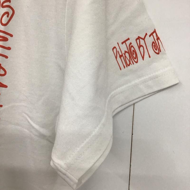 ステューシー STUSSY Tシャツ 半袖 半袖カットソー プリントTシャツ クルーネックカットソー schott M プリント 白 / ホワイト /  メンズ USED 古着 中古 10141374