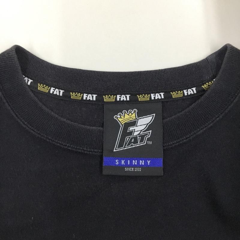 エフエイティー FAT Tシャツ 半袖 F31310-TS05-AB THREE 星 クルーネック SKINNY プリント 黒 / ブラック /  メンズ USED 古着 中古 10115539