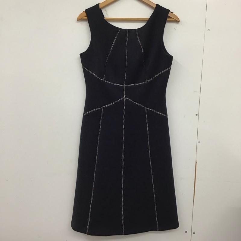 カルバン・クライン Calvin Klein ワンピース ひざ丈スカート 無地 紺 / ネイビー /  レディース USED 古着 中古 10148429